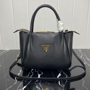 Prada 1BC145 Leather Handbag In Black
