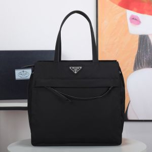 Prada 1BC318 Nylon Handbag In Black