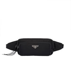 Prada 1BL010 Nylon Belt Bag In Black