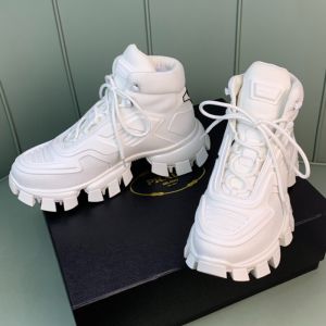 Prada 1T648M Knit Fabric Sneakers Unisex In White