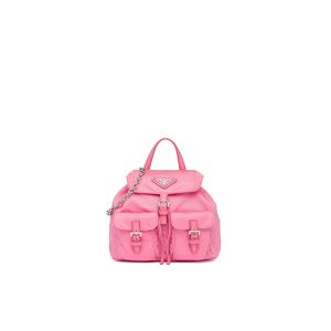 Prada 1BH029 Mini Nylon Backpack In Pink