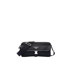 Prada 2VH074 Nylon Cross-Body Bag In Black