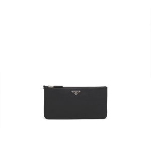 Prada 2VF024 Saffiano Leather Pouch In Black