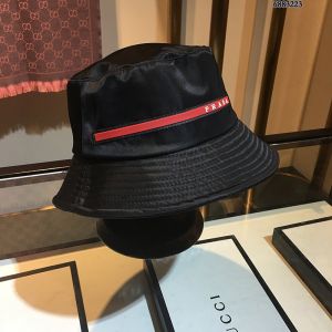 Prada Technical Fabric Bucket Hat In Black