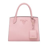 Prada 1BA156 Saffiano Leather Monochrome Bag In Pink