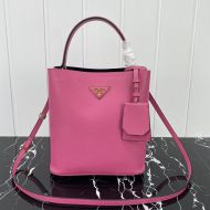 Prada 1BA212 Saffiano Leather Panier Bag In Rose