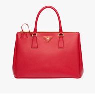 Prada 1BA274 Saffiano Leather Galleria Bag In Red