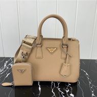 Prada 1BA296 Mini Saffiano Leather Galleria Bag In Apricot
