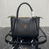 Prada 1BC145 Leather Handbag In Black