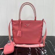 Prada 1BG320 Flat Bow Nylon Bag In Pink