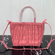 Prada 1BG321 Nylon Shoulder Bag In Pink