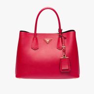Prada 1BG775 Saffiano Leather Double Bag In Red