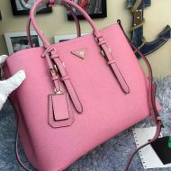 Prada 1BG820 Saffiano Leather Double Bag In Pink