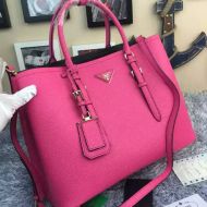 Prada 1BG820 Saffiano Leather Double Bag In Rose