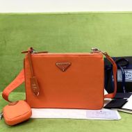 Prada 1BH046 Nylon Re-Edition Shoulder Bag In Orange