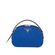 Prada 1BH123 Saffiano Leather Odette Bag In Blue