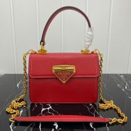 Prada 1BN021 Mini Saffiano Leather Galleria Bag In Red