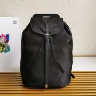 Prada 1BZ064 Nylon And Saffiano Leather Backpack In Black