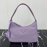 Prada 1NE515 Re-Edition 2000 Nylon Hobo Bag In Light Purple