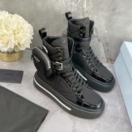 Prada 1T642M Nylon High-top Sneakers Women In Black