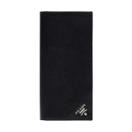 Prada 2MV836 Corner Lettering Saffiano Leather Document Holder In Black