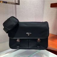 Prada 2VD768 Nylon Cross-Body Bag In Black