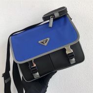 Prada 2VD768 Nylon Cross-Body Bag In Blue