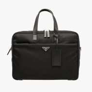 Prada 2VE407 Nylon Briefcase In Black