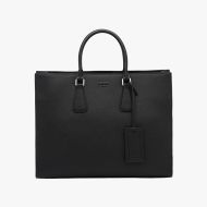 Prada 2VG011 Saffiano Leather Briefcase In Black