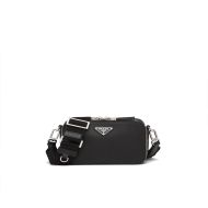 Prada 2VH070 Saffiano Leather Brique Bag In Black