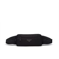 Prada 2VL977 Re-Nylon And Saffiano Leather Belt Bag In Black